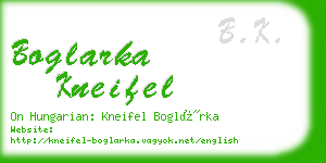 boglarka kneifel business card